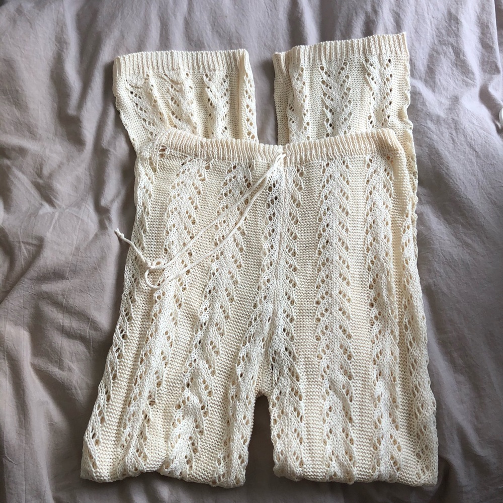 Crochet swim cover pants